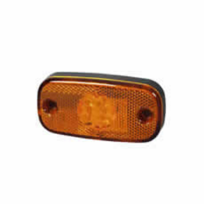 Durite 0-168-60 Amber LED Side Marker Lamp with Reflex Reflector and Superseal Plug - 24V PN: 0-168-60